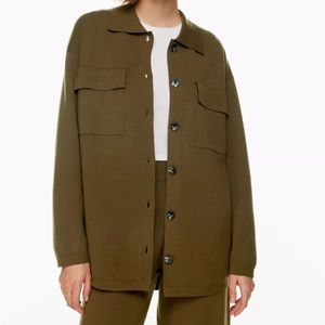 Aritzia Wilfred Ronnie Knit Shirt Jacket XS